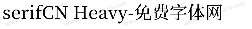 serifCN Heavy字体转换